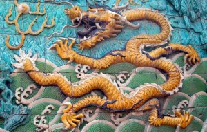 Water Dragon tiles